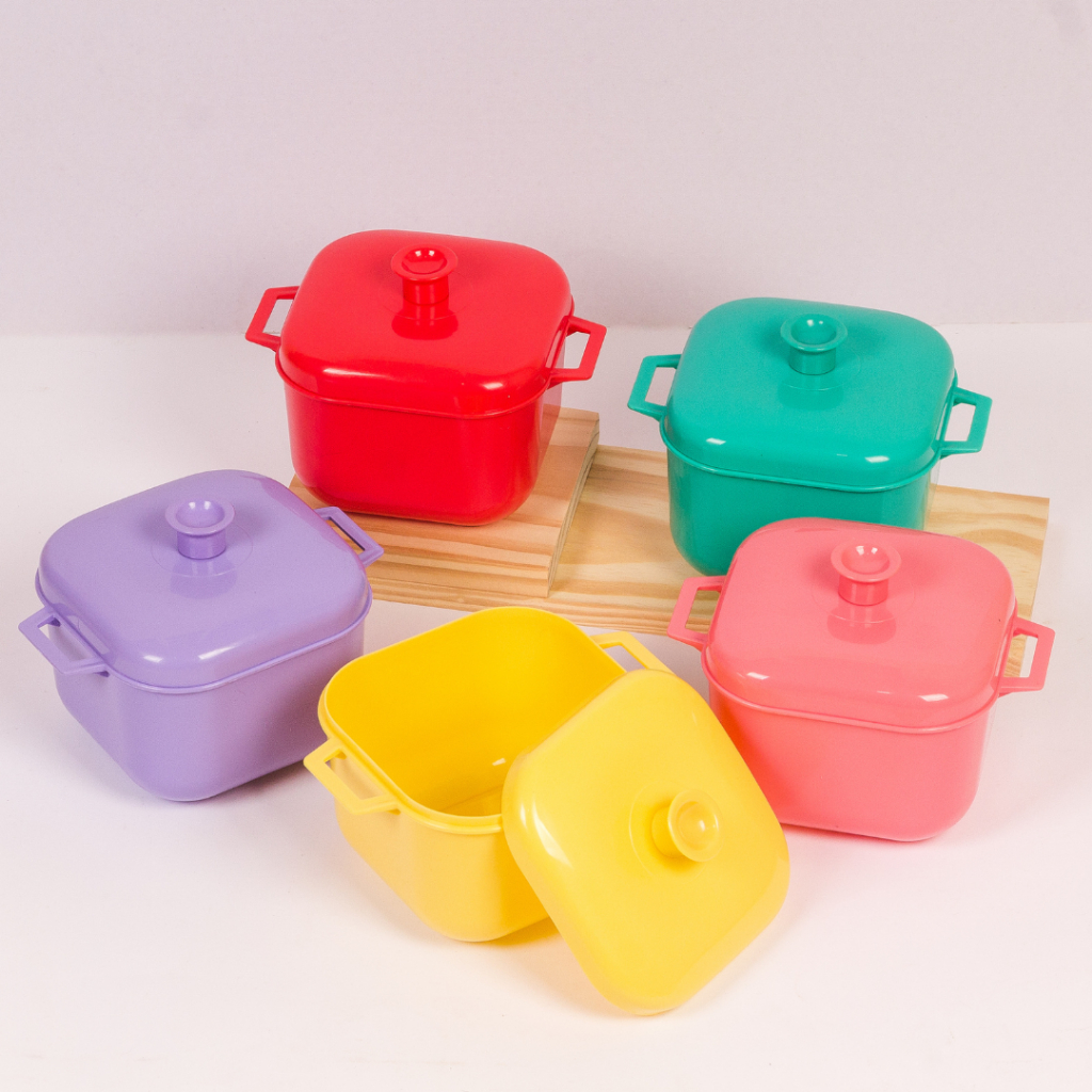 Imagem Kit 5 Panela de Microondas Tapoer Vasilhas - Caçarolas 1.5Litros - Plasconex