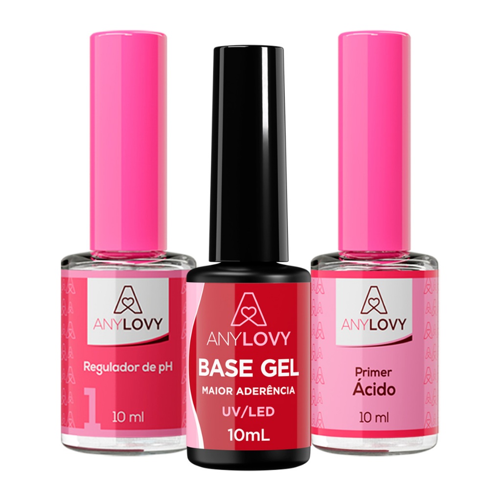 Any Lovy Kit Preparadores - Gel Capa Base Regulador De Ph Primer Com Ácido
