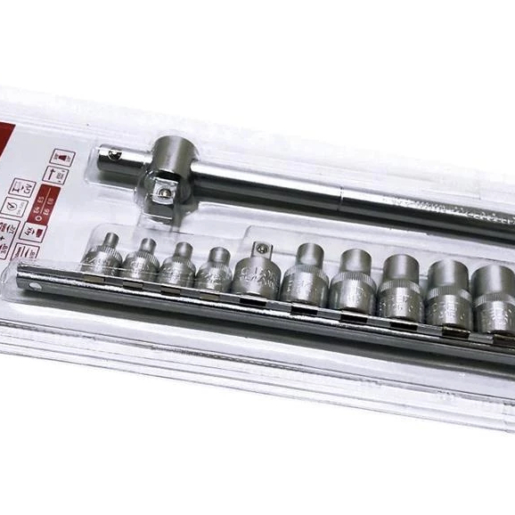 Jogo De Soquete Torx 3/8" e 1/2" Gedore Red 12 Peças R58018012