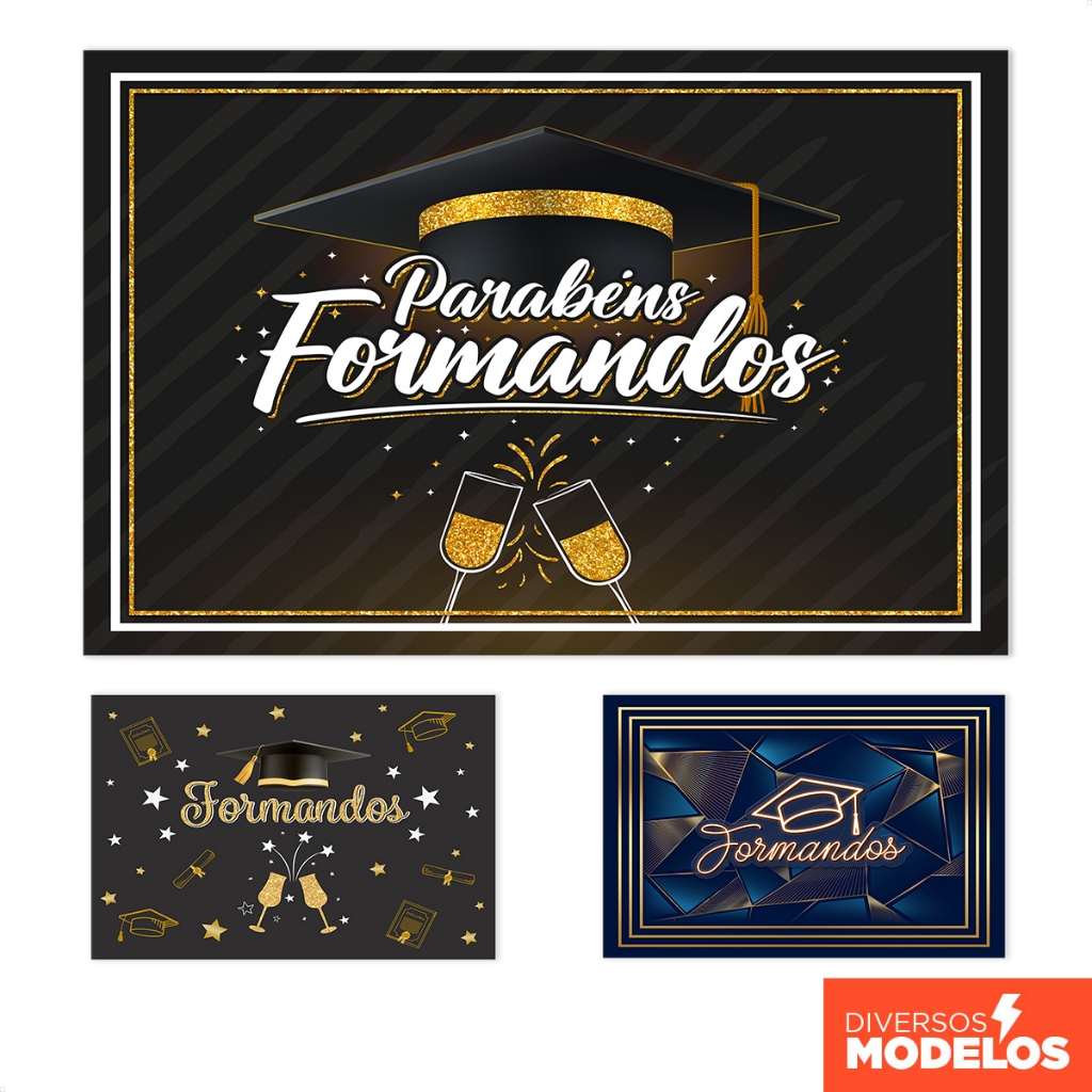 Painel De Festa Formatura Retangular Horizontal Sublimado 3D Em Tecido em Oferta na Shopee