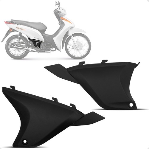 Par Complemento Tampa Lateral Sub Tampa honda Biz 125 KS/ES/+/EX 2011 A 2017 E BIZ 100 2012 A 13 em Oferta na Shopee