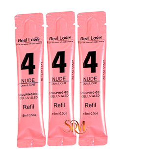 3 Refil Gel 4 Nude Real Love para Unhas 15ml em Oferta na Shopee