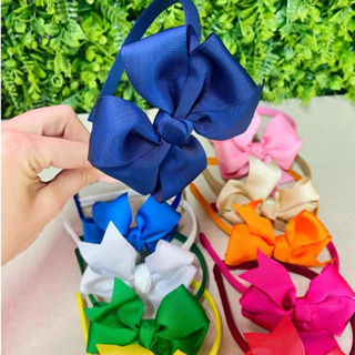 Tiara Infantil Com Laço Gorgorão Elegância e Conforto Para Meninas em Oferta na Shopee