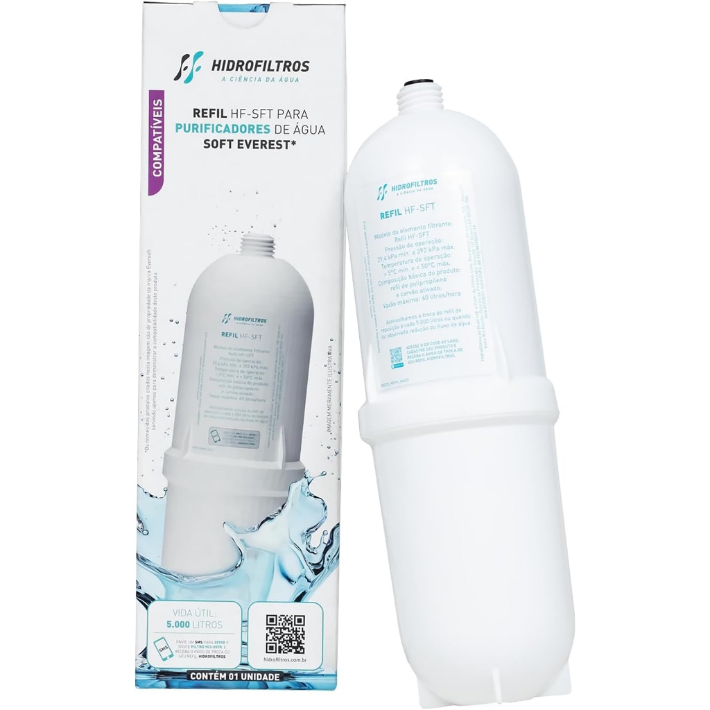 Refil de Carvão Ativado Hidrofiltros Compacto Everest HD - Home Appliances
