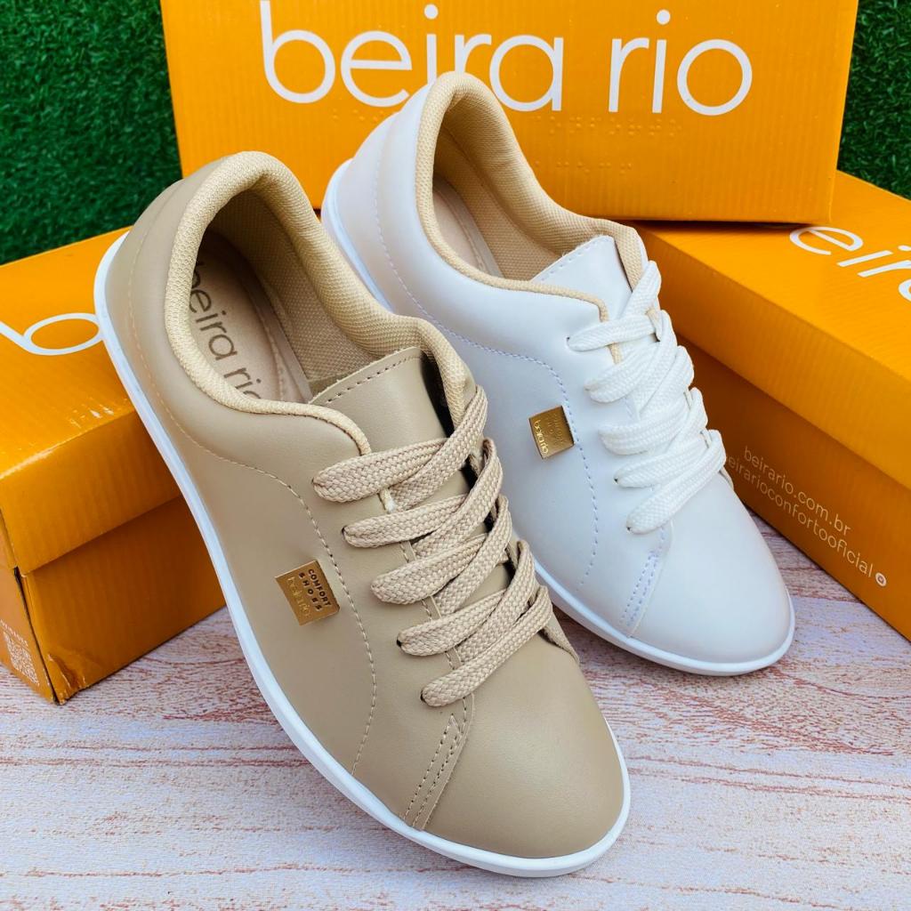 Kit 2 Pares Tênis Sapatênis Feminino Casual Beira Rio Leve Confortável