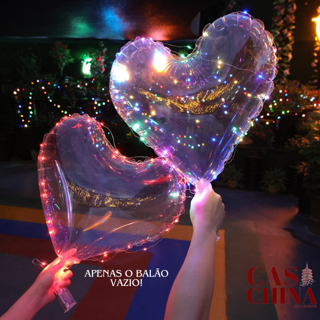 Kit com 10 Balões Transparente Bubble Com Formato De Coração 18 polegadas 45cm kit com em Oferta na Shopee