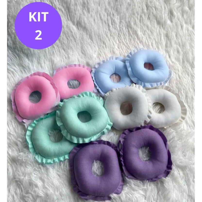 KIT C/ 2 PARES Rosquinhas de Amamentação Hipoalergênico Protetor de Seios Amamentação