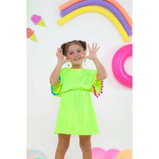 Vestido Infantil Menina verão - SAÍDA DE PRAIA - piscina - Moda Praia - Moda Blogueirinha em Oferta na Shopee