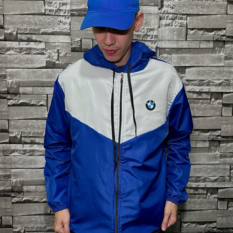 Corta Vento Masculino BMW Jaqueta Em Tactel Com Zíper Blusa De Frio Casaco