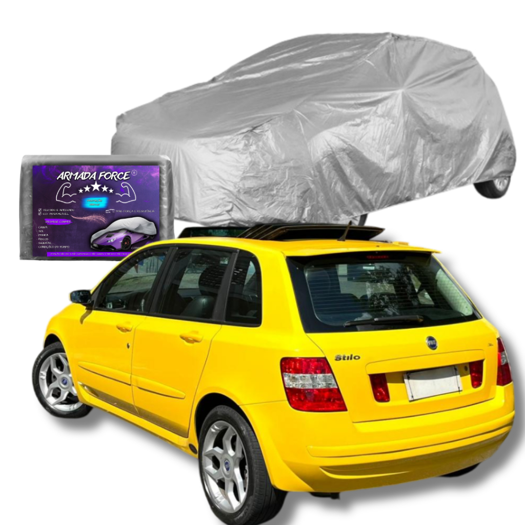 Capa Para Cobrir Carro Fiat Stilo Impermeável Com Forro e Sem Forro em Oferta na Shopee