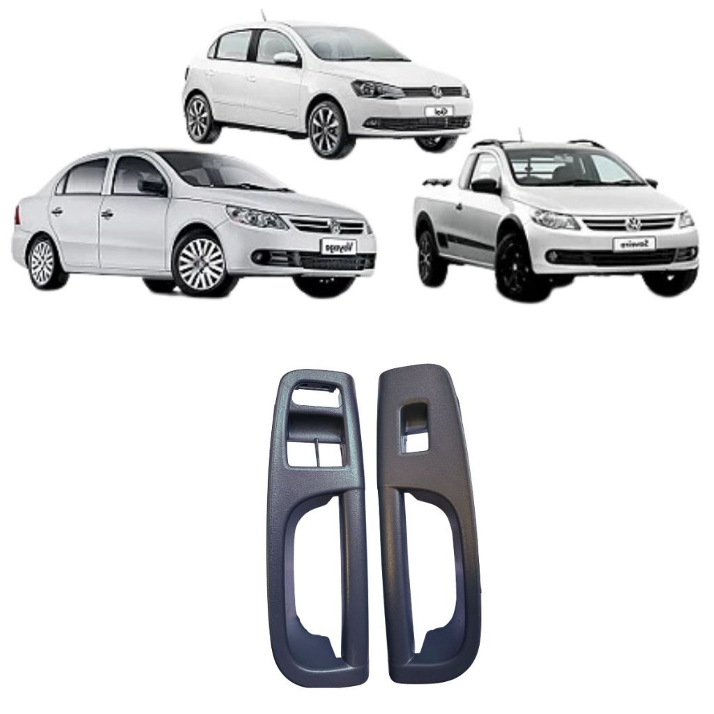 Moldura Puxador Vidro Eletrico Gol Voyage Saveiro G5 G6 G7 Preto ou Grafite em Oferta na Shopee