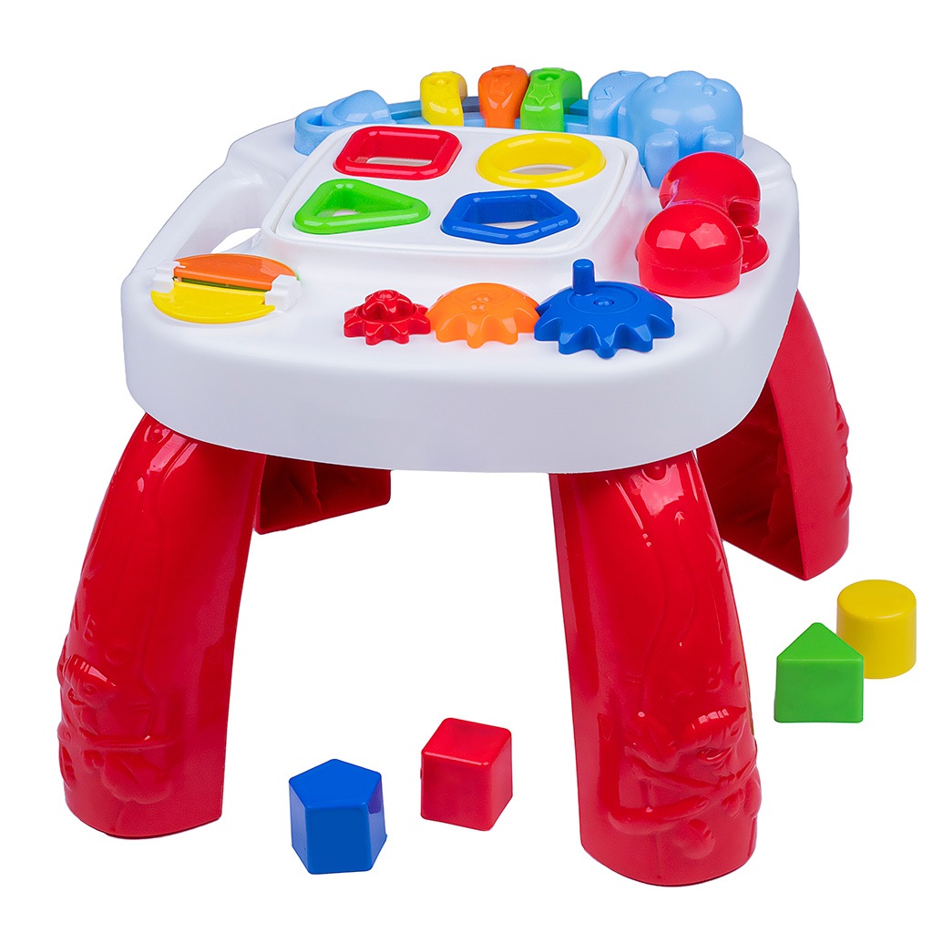 Mesa Didática Infantil Mesinha Atividades Educativa Vermelha DC Super Friends Cotiplas