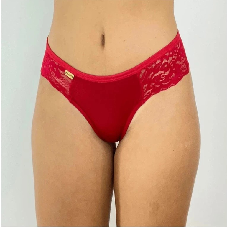Kit 5 Calcinhas Tanga Fio Dental com Renda Lateral Sensual Ótimo Para Revenda e Uso