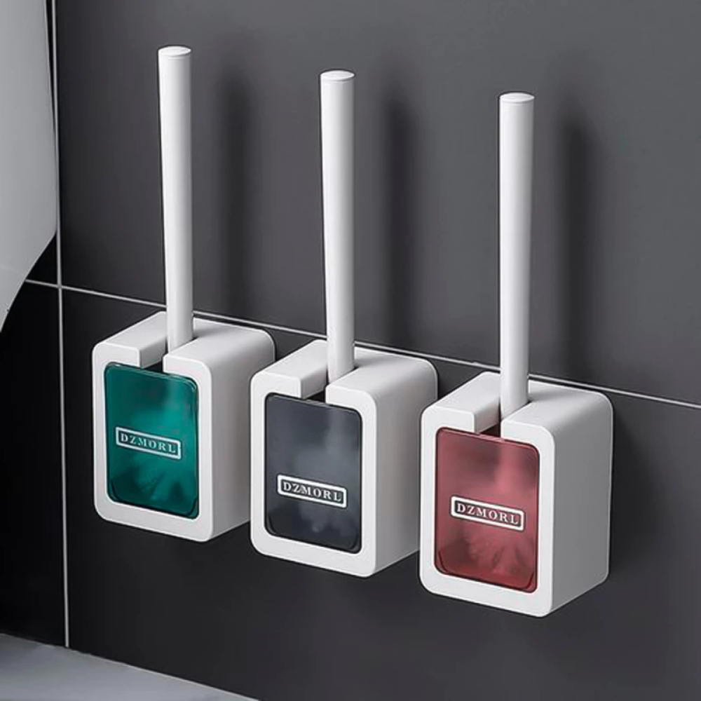 Escova Sanitária Com Alto Adesiva Na Parede Suporte De Escova Limpa Vaso Sanitário em Oferta na Shopee