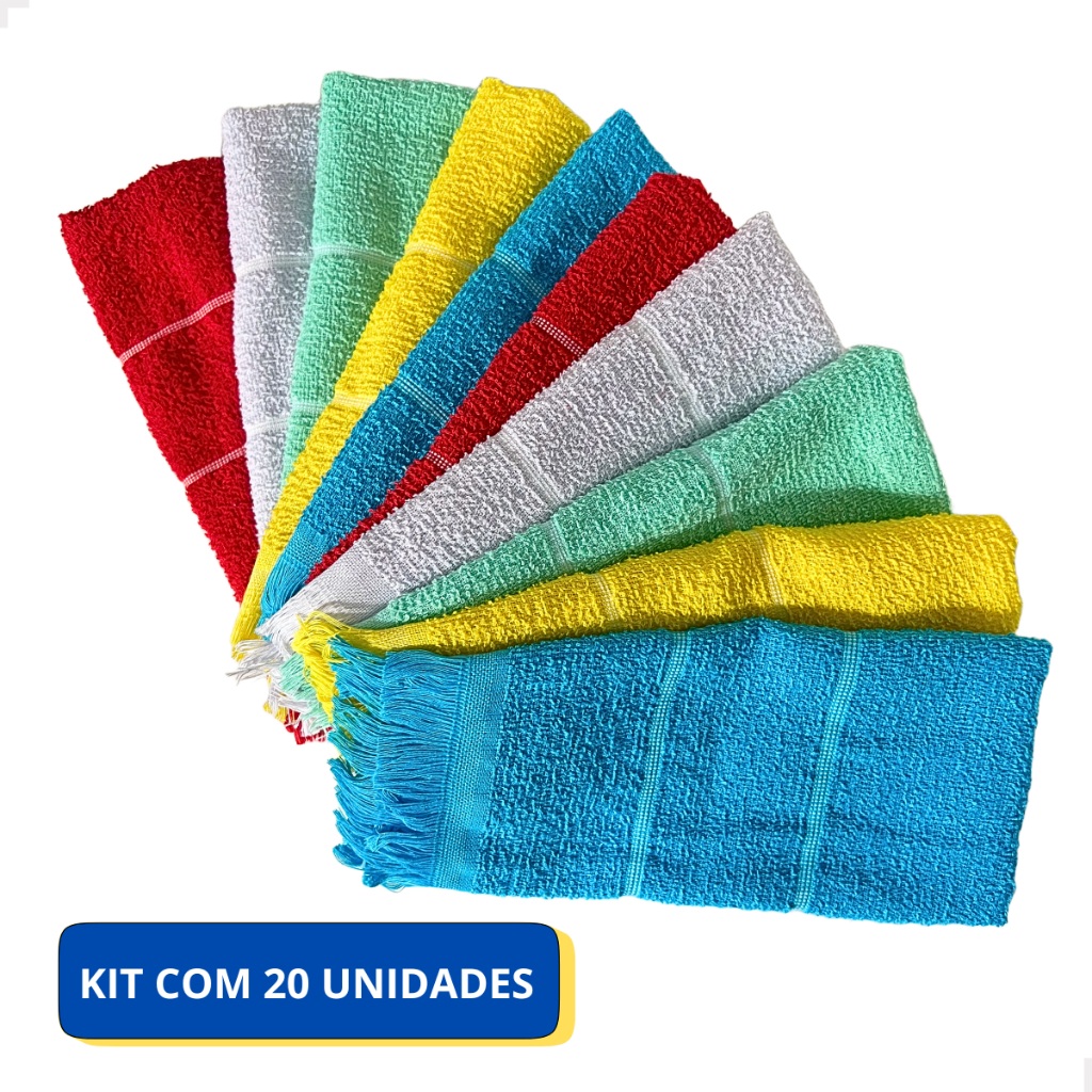 Kit Toalhinhas De Mão Boca Rosto Social Escolar Academia Toalha Para Bordar