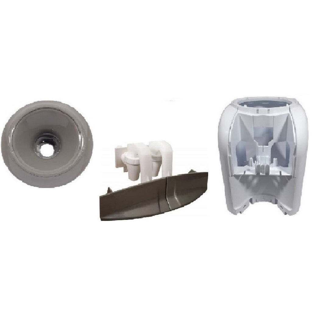 Kit Gabinete, Suporte e  Pares de Torneiras do Bebedouro de Mesa EGM30 Branco