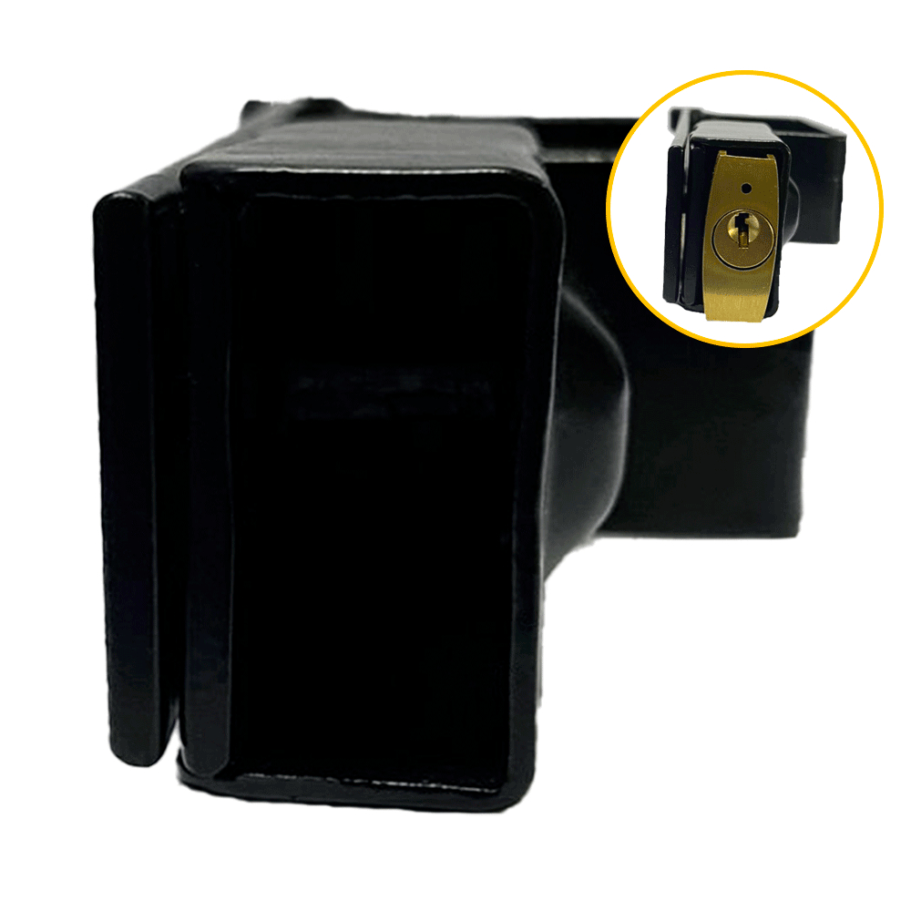 Porta Cadeado P/ Portão Dovale N.4 - 91 X 45 - Preto · foto 2