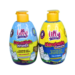 KIT SHAMPOO 2 EM 1 CABELO E CORPO E CONDICIONADOR 2 EM 1 LILLY CUTE CAT