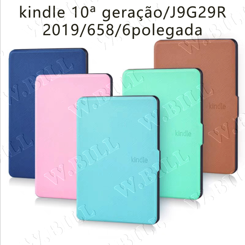 W.BILL Capa Case Protetora Ultra-Fina Em Couro Pu Com Flip Magnético Para Amazon Kindle 10 Geração/658 2019 6 polegadas em Oferta na Shopee