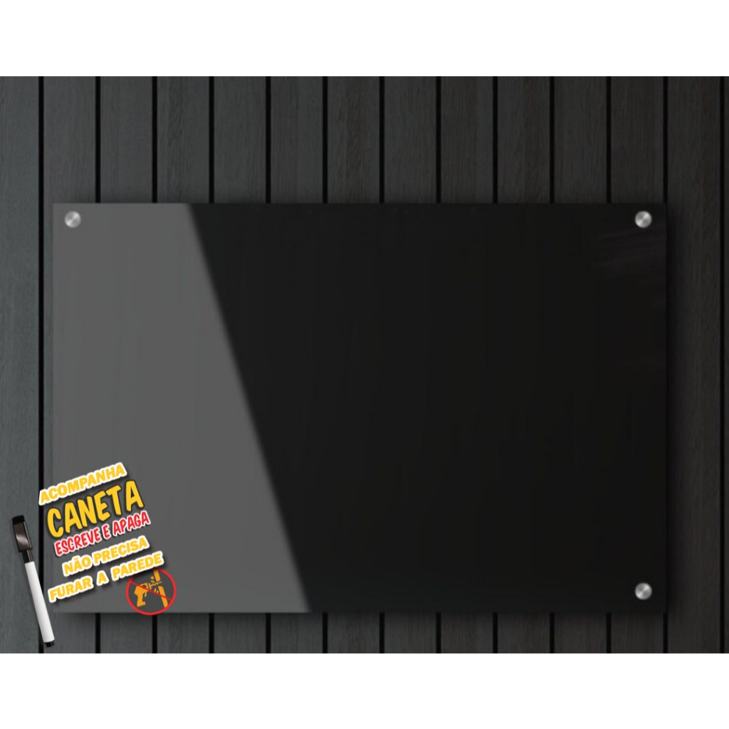 Lousa Preta Anotações Planejamento 1,20x90cm Com Caneta em Oferta na Shopee