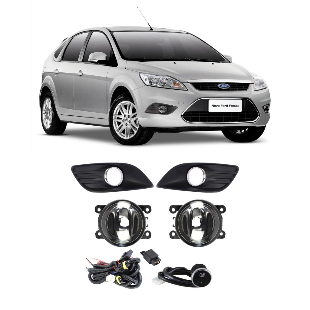 Kit Farol Milha Novo Focus 2009 2010 2011 2012 2013