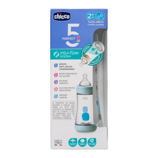 Mamadeira Perfect5 240ml Fluxo Médio Azul - Chicco em Oferta na Shopee