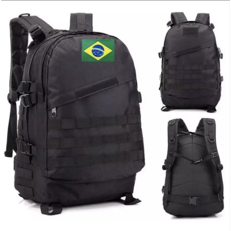 Mochila 45L Tatica Militar Oxford 900D Reforçada impermeável porta notebook viagem