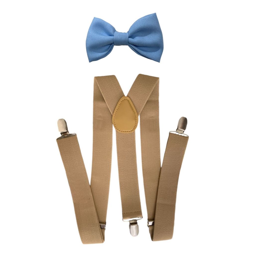 Suspensório e Gravata Borboleta Azul Serenity: Onde Comprar | BuscaProdutos