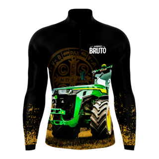 Camisa camiseta blusa Agro Bruto Trator São Bento em Oferta na Shopee