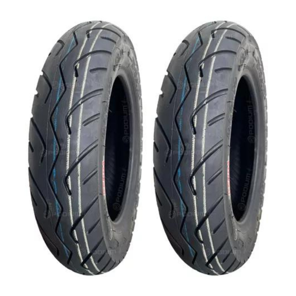 Par Pneu 3.50-10 + 3.50-10 Suzuki Burgman 125 Kenda K348 em Oferta na Shopee