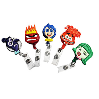 Porta Crachá Divertidamente Alegria Raiva Nojo Roller Clip Unitário Cereja em Oferta na Shopee