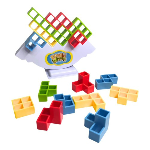 Brinquedo Criança Jogo Educativo Equilibrista equilibrio Tetris Encaixe blocos em Oferta na Shopee