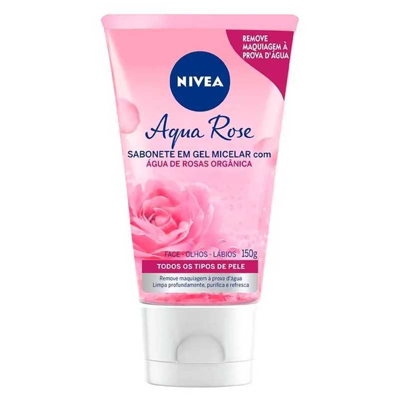 Sabonete em Gel Facial NIVEA Aqua Rose 150ml