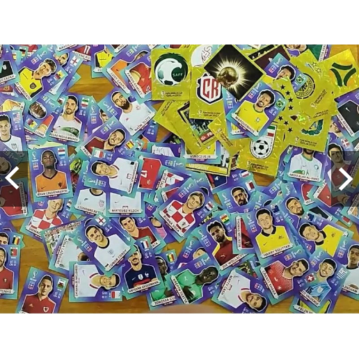 100 Figurinhas da Copa 2022  sem Ecolha e sem repetições em Oferta na Shopee