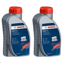 Kit 2 Fluído Freio Reservatório Bosch Dot 4 500ml Original