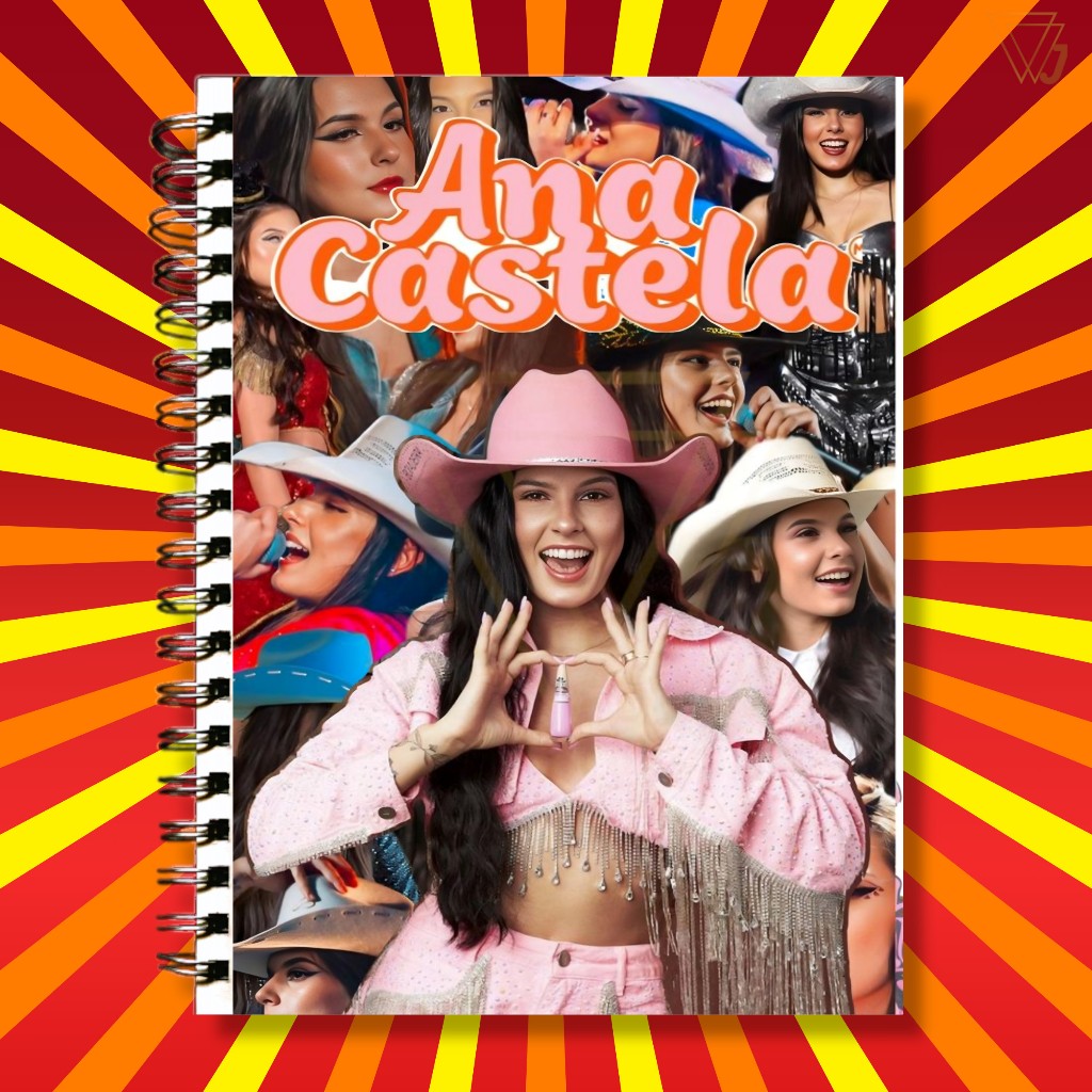 Adesivo Para Capa de Caderno Cantora Ana Castela Boiadeira Excelente Qualidade