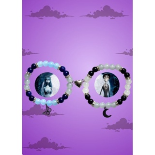 Pulseira Casal Noiva Cadaver - Conjunto Noiva Cadaver Halloween Pulseira de Amizade Terror Noiva em Oferta na Shopee