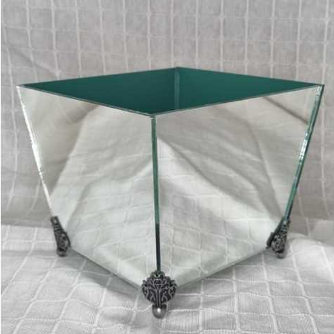 Vaso Cachepot Cônico Médio Espelhado