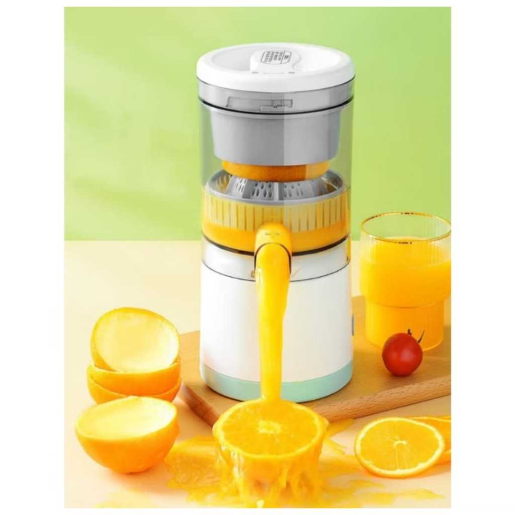 Espremedor Elétrico Laranja Limão Frutas 400ML para fazer suco USB recarregável Inox