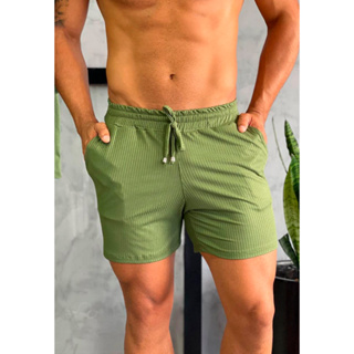 Short Masculino Mauricinho Bermuda Homem Moda Praia Verão Liso Academia Básico Promoção em Oferta na Shopee