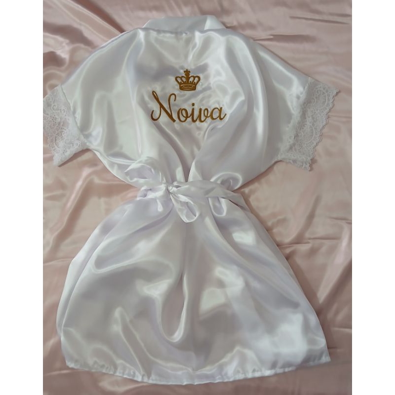 Robe de noiva com renda personalizado com bordado em Oferta na Shopee