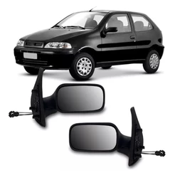 Par Retrovisor Fiat Palio 96 Até 2000 2 Porta C/ Controle