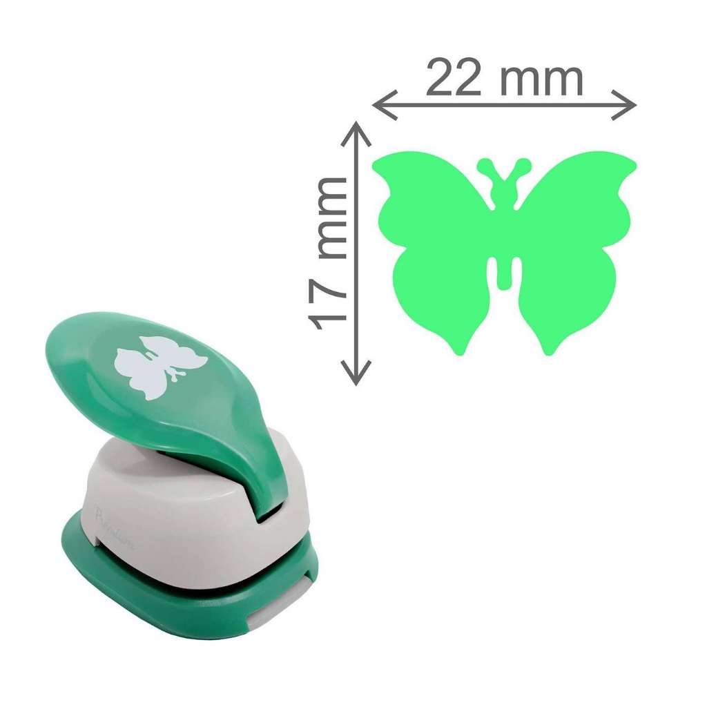 Furador Scrapbook Papel E Eva Jumbo - Borboleta 2,2cm - Toke e Crie
