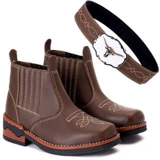 Botina Infantil MASCULINA E FEMININA + cinto Country Rodeio Festa Junina Do 21 22 23 24 25 26 27 28 29 30 31 32 33 E 34 em Oferta na Shopee