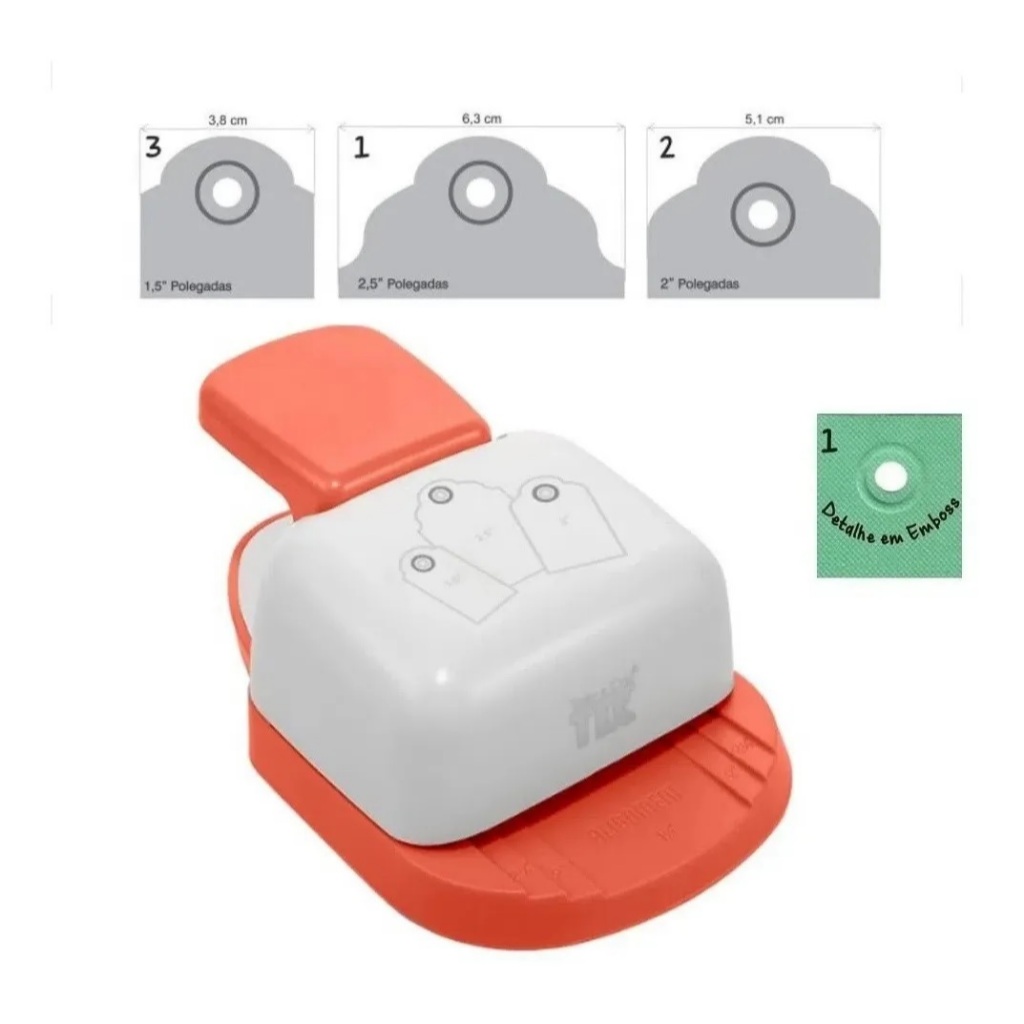 Furador 3 Tags Alavanca Escalope - Toke e Crie