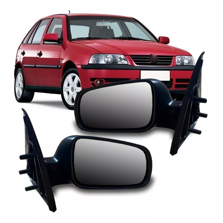 Par Espelho Retrovisor Volkswagen Gol G3 G4 2 Portas Sem Controle 1999 A 2008