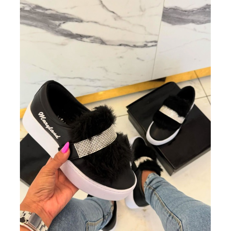 tênis de pesinho Maryland ,tênis original ,tênis preto ,tênis com strass,tênis branco