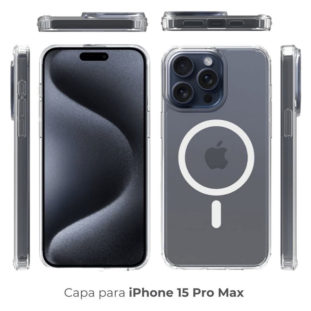 Detalhes do Capa Anti Impacto Az Magsafe Pro iPhone 15 Pro Max