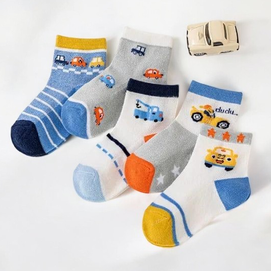 Kit Pares de Meias Infantil Masculino Bebê Menino Estampadas em Oferta na Shopee