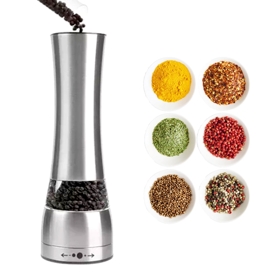 Moedor de Pimenta Sal Grosso Lorben Triturador Manual Tempero Aço Inox 21 cm